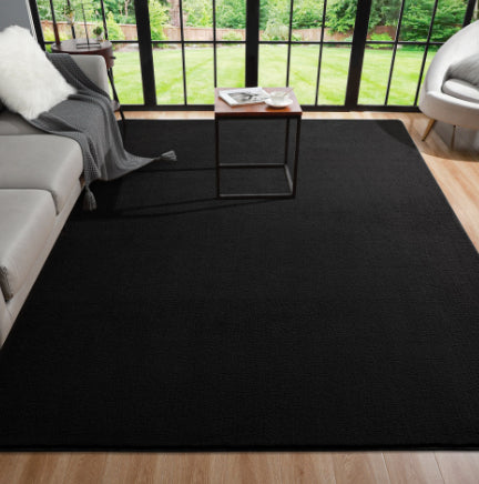 Solid  Black Rug