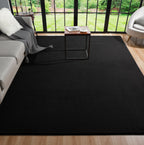 Solid  Black Rug
