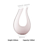 Flamingo French Oblique Concave High Foot Glass Crystal Glasses