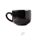All Black Super Large Mug