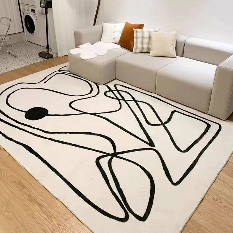 Nordic Modern Abstract Plush Rugs