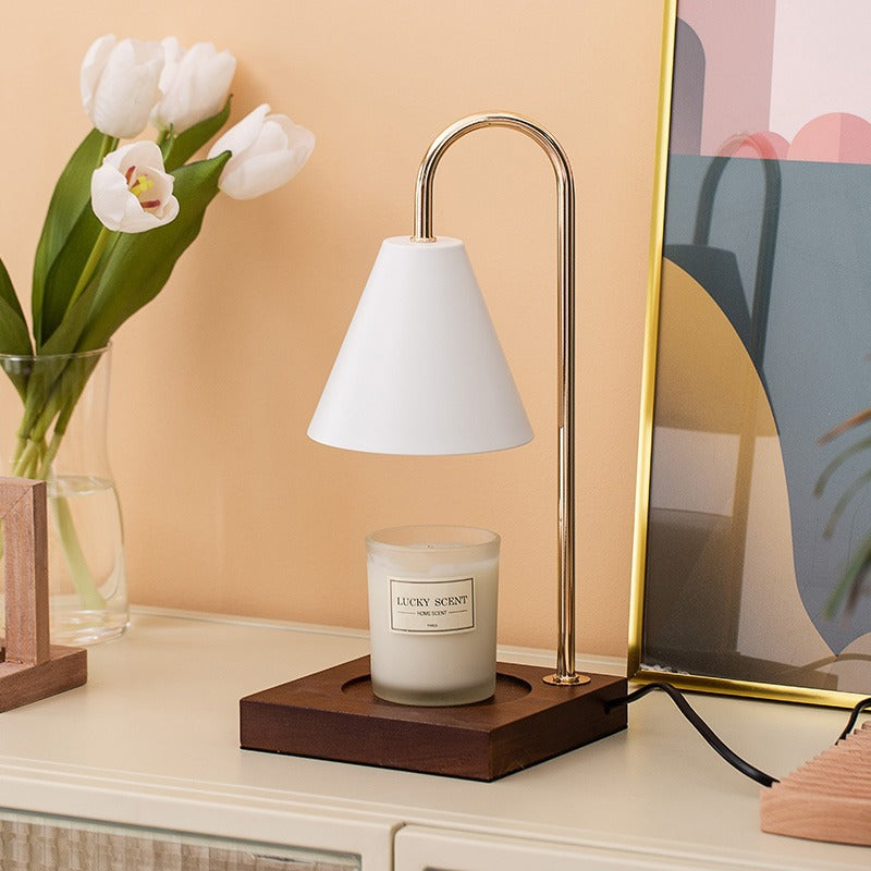 Wooden Wax Melting Lamp - Atmosphere Night Light