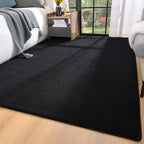 Solid  Black Rug