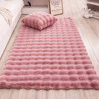 Creamy Bubble-Fleece Rug