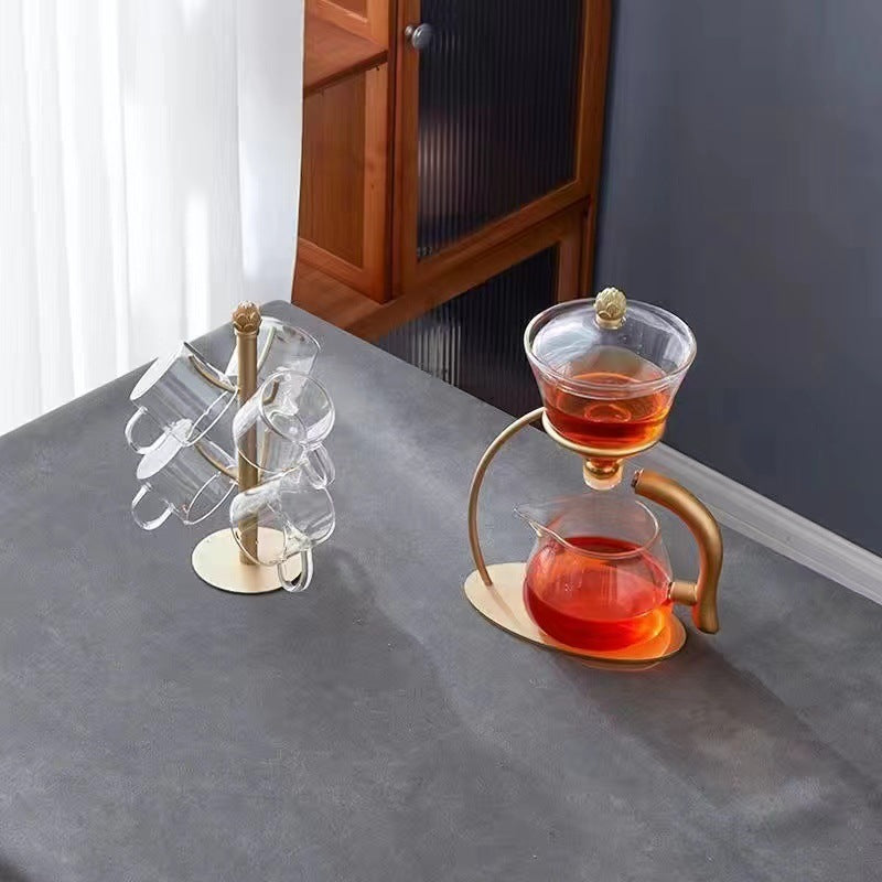 Automatic Glass Tea Set - Magnetic Anti-Scald Teapot