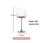 Oblique Mouth Flamingo Red Wine Cup