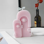 Abstract Face Aromatherapy Candle - Artistic Decor