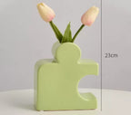 Ceramic Jigsaw Vase - Puzzle Flower Arranger