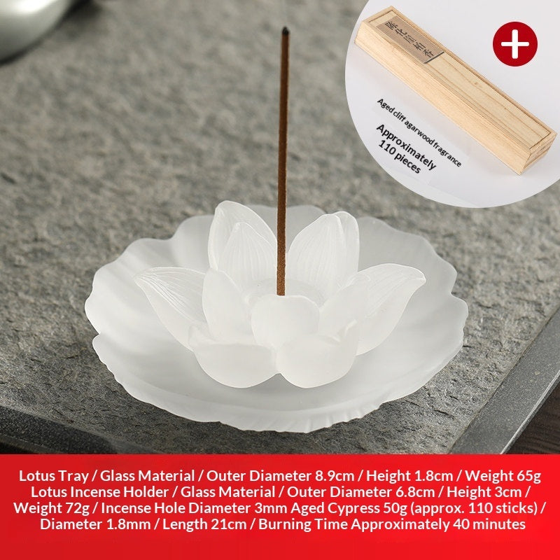 Chinese-Style Lusterware Incense Holder - Sandalwood Decor