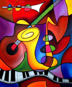 5D DIY Diamond Painting - Musical Instruments Cross Stitch