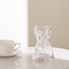Creative Glass Bag Vase - Fashion Design