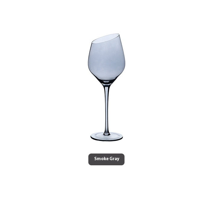 Beveled Big Belly Goblet Crystal Red Wine Electroplated Color Wine Champagne Glass