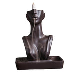 Ceramic Beauty Statue Incense Burner - Artistic Decor