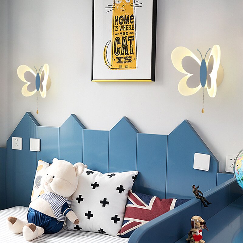 Creative Butterfly Wall Lamp - Boy & Girl Room Light