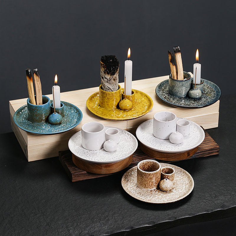 Ceramic Incense Burner - Handcrafted Zen Holder