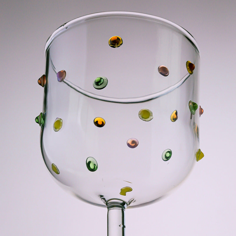 Creative Colored Candy Bean High Beauty Wine Glass