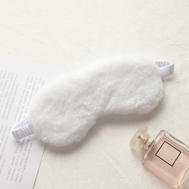 Fur blackout sleep eye mask
