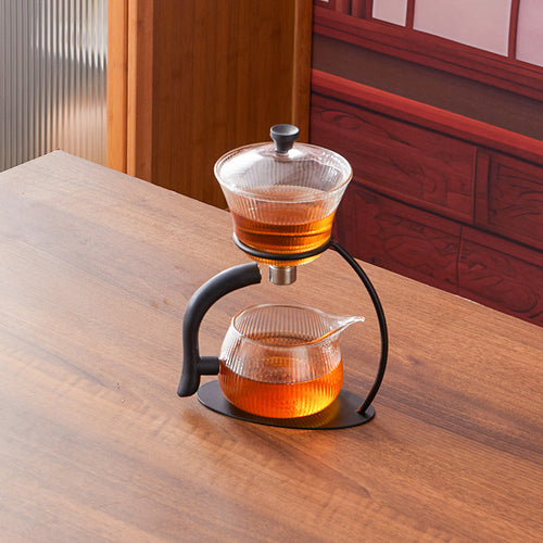 Automatic Glass Tea Set - Magnetic Anti-Scald Teapot