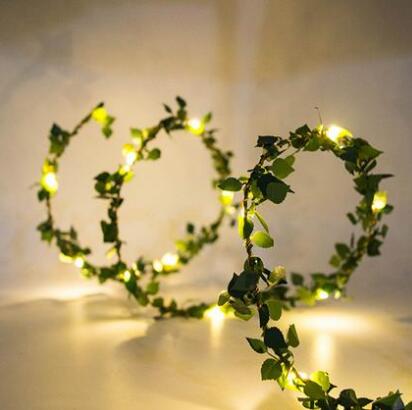 2M LED String Lights - Leaf Garland Decoration