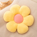 Flower-Shaped Throw Pillow