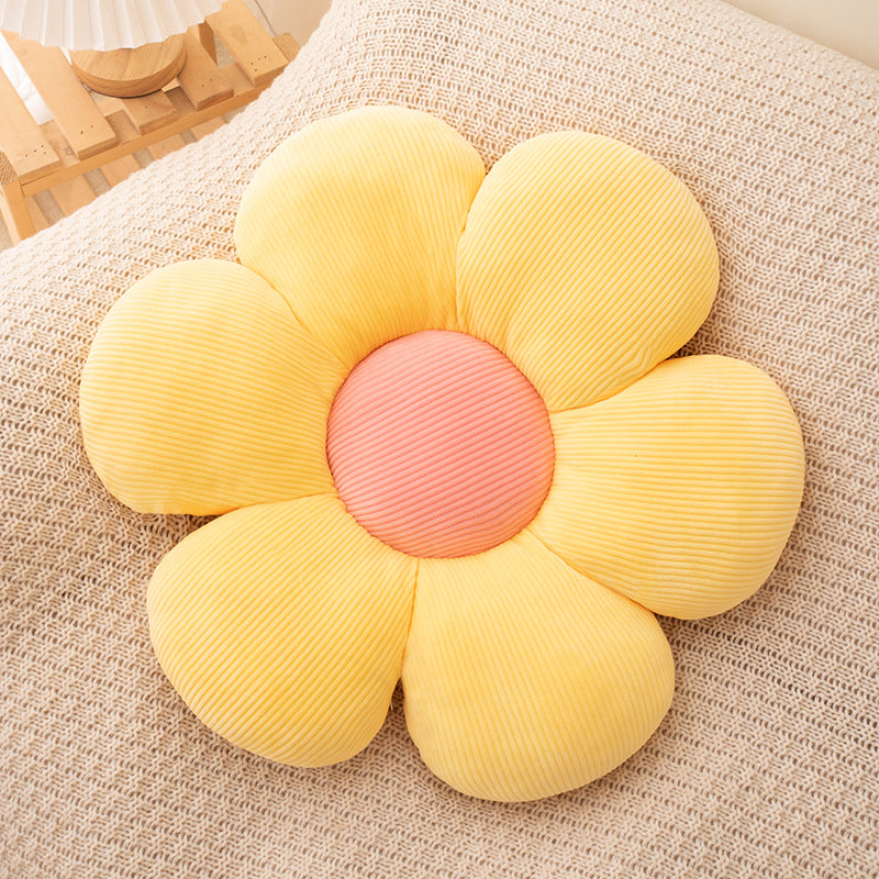 Flower-Shaped Throw Pillow
