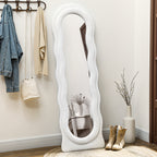 Wavy Velvet-Feel Full Length Mirror