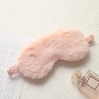 Fur blackout sleep eye mask