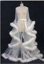 Sheer Fur Robe