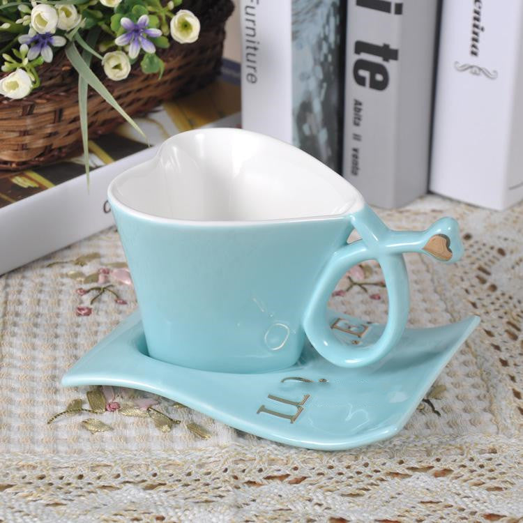 Heart Shaped Ceramic Mug