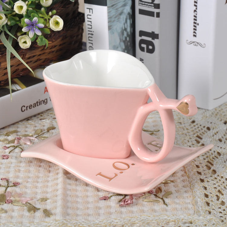 Heart Shaped Ceramic Mug