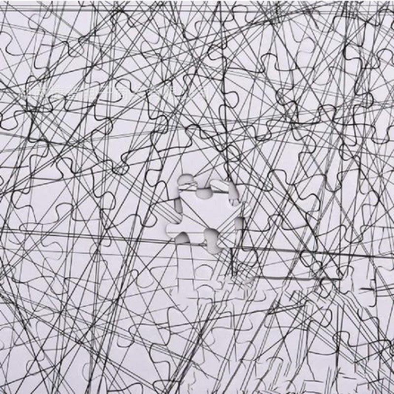 Black & White Challenge Line Puzzle