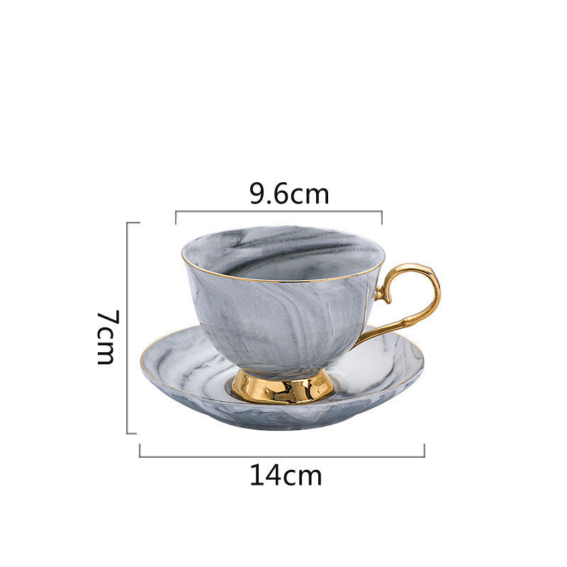 European-Style Creative Home Small Luxury Coffee Set Coffee Cup Set Ceramic Cup Men And Women Mug With Cup And Saucer