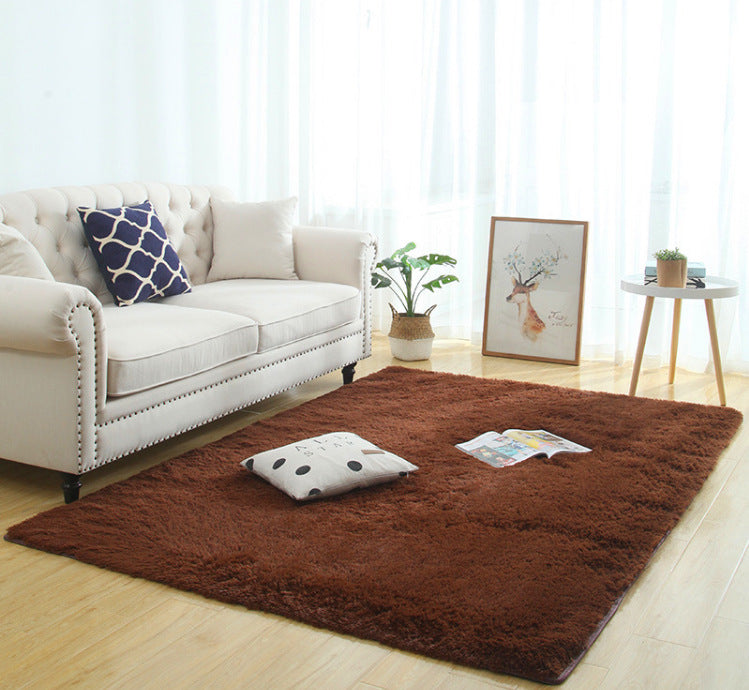 Silky Fluffy Carpet - Modern Long Plush Shaggy Rug