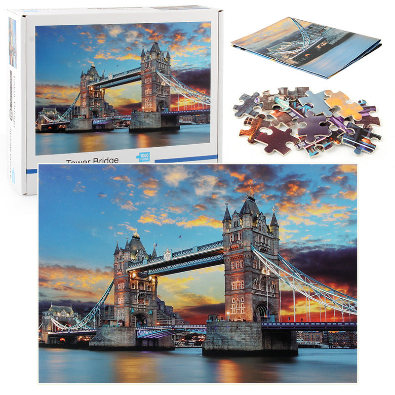 Tower Bridge Landscape Puzzle - 1000 Piece Adult Jigsaw