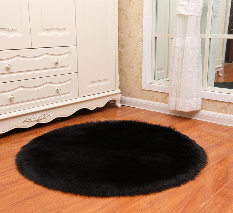 Round Soft Fur Shaggy Rug