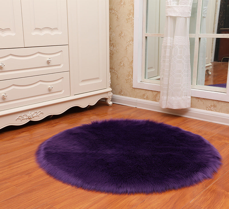 Round Soft Fur Shaggy Rug