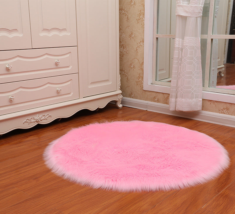Round Soft Fur Shaggy Rug