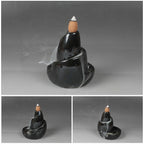 Ceramic Backflow Incense Burner - Agarwood & Sandalwood