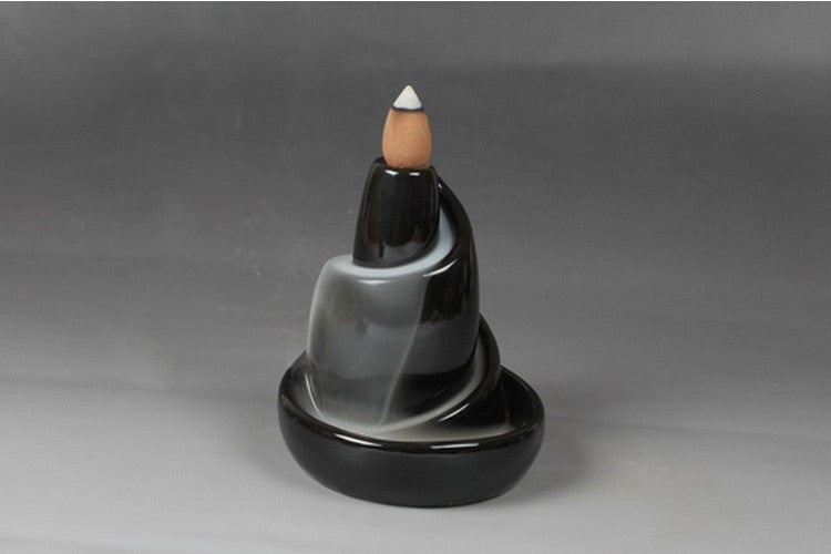 Ceramic Backflow Incense Burner - Agarwood & Sandalwood
