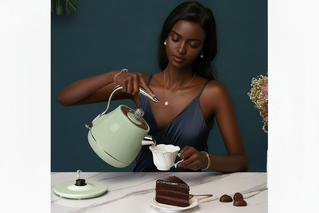 Retro European-Style Electric Kettle - Mini Small Boiler