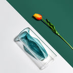 Nordic Colorful Glass Vase - Ins Transparent Design