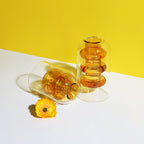 Nordic Colorful Glass Vase - Ins Transparent Design
