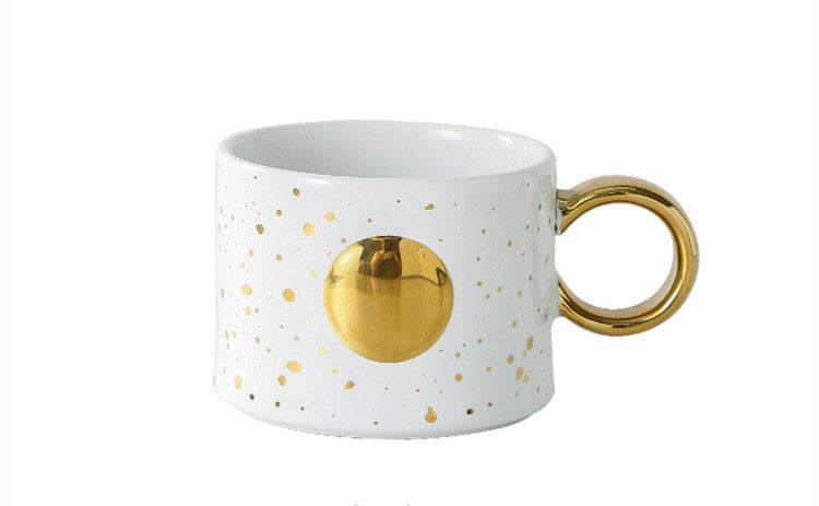 Trendy Ceramic Couple Mug Set - Pair Coffee Cups