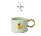 Trendy Ceramic Couple Mug Set - Pair Coffee Cups