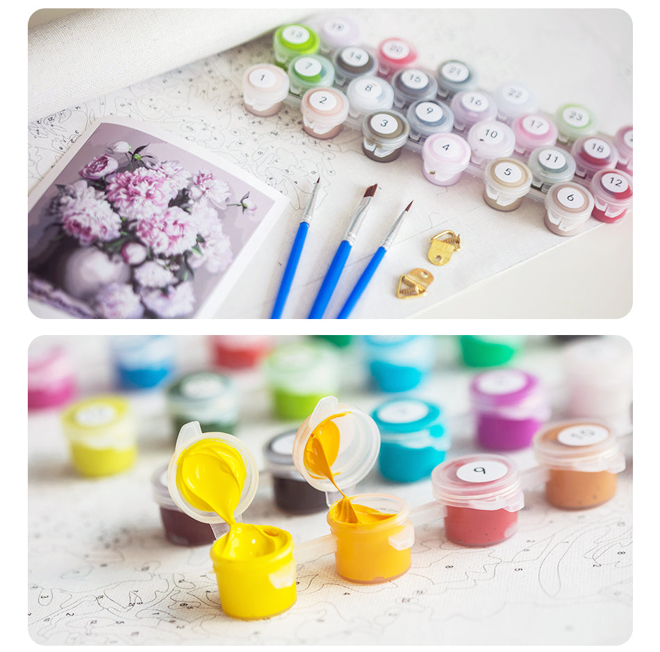 Color House Landscape Paint By Numbers
