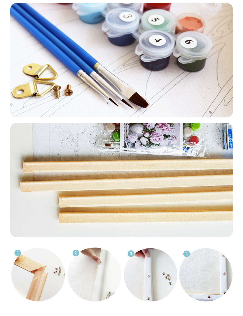 Color House Landscape Paint By Numbers