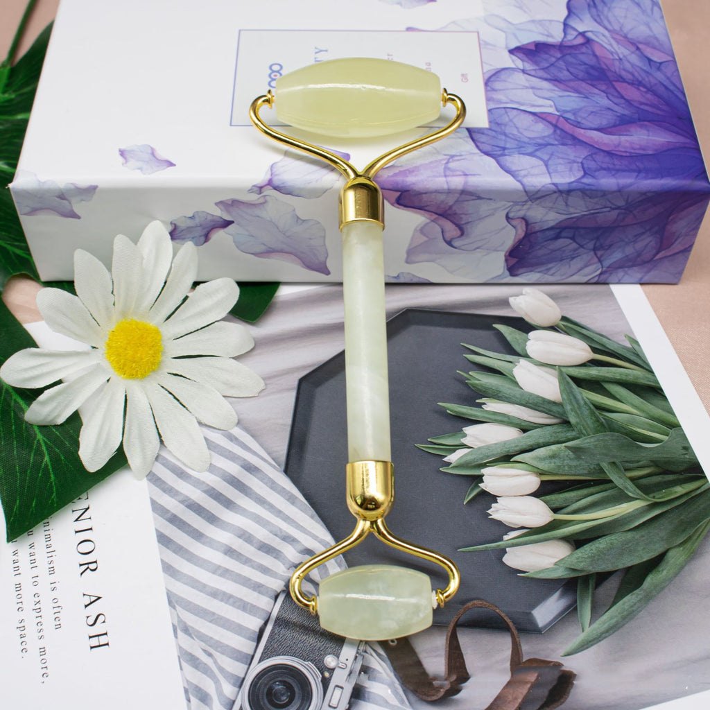 Jade Roller - Double-Head Facial Massager