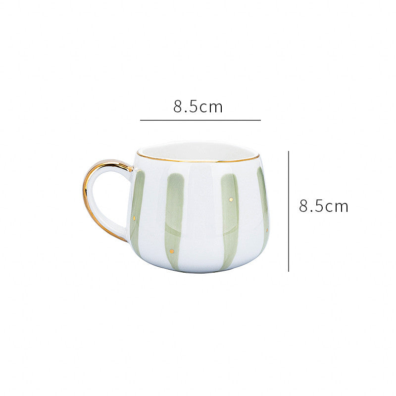 Nordic Ins Phnom Penh Oatmeal Cup Milk Cup Big Belly Cup Heatable Breakfast Cup Ceramic Cup Mug Large Capacity