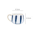 Nordic Ins Phnom Penh Oatmeal Cup Milk Cup Big Belly Cup Heatable Breakfast Cup Ceramic Cup Mug Large Capacity