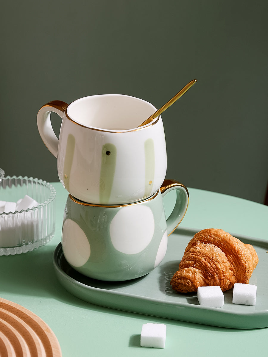 Nordic Ins Phnom Penh Oatmeal Cup Milk Cup Big Belly Cup Heatable Breakfast Cup Ceramic Cup Mug Large Capacity